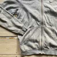Nike Swoosh Light Grey Hoodie (Small)