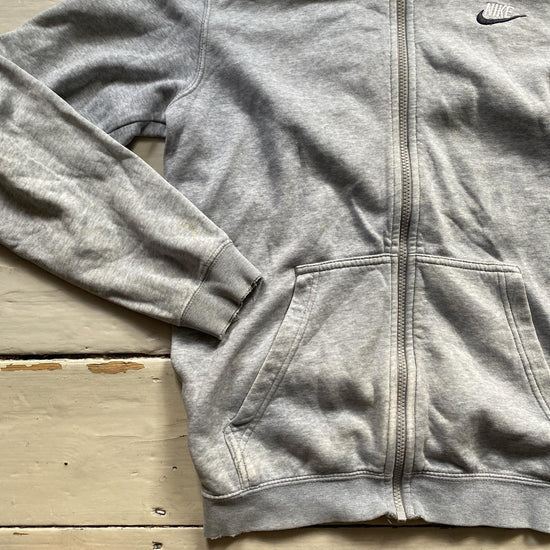 Nike Swoosh Light Grey Hoodie (Small)