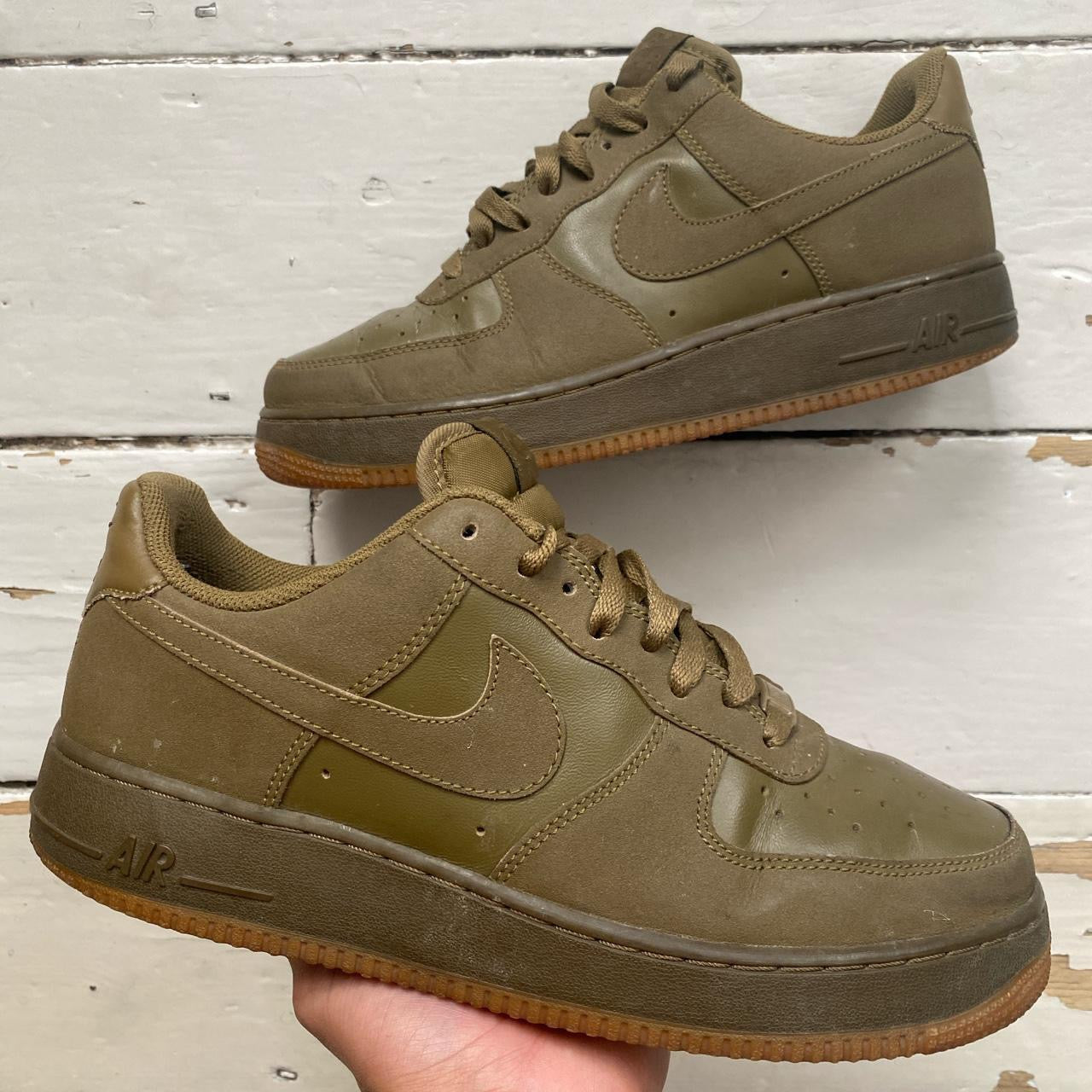 Nike Air Force 1 Khaki Green (UK 8)