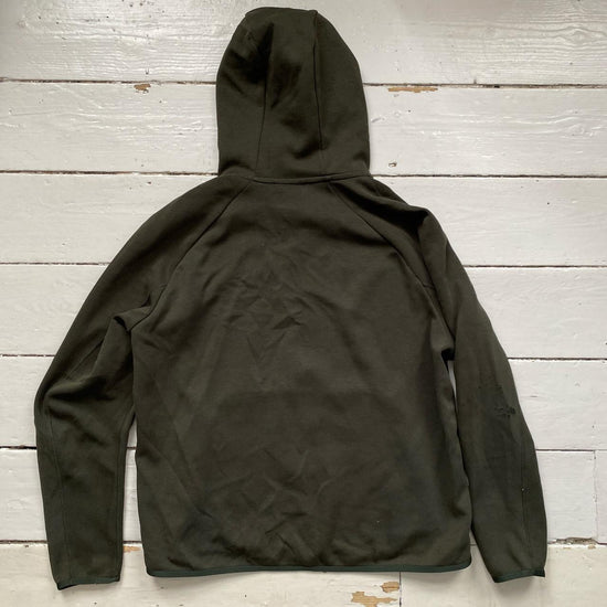 Nike Tech Fleece Khaki Hoodie (Large)