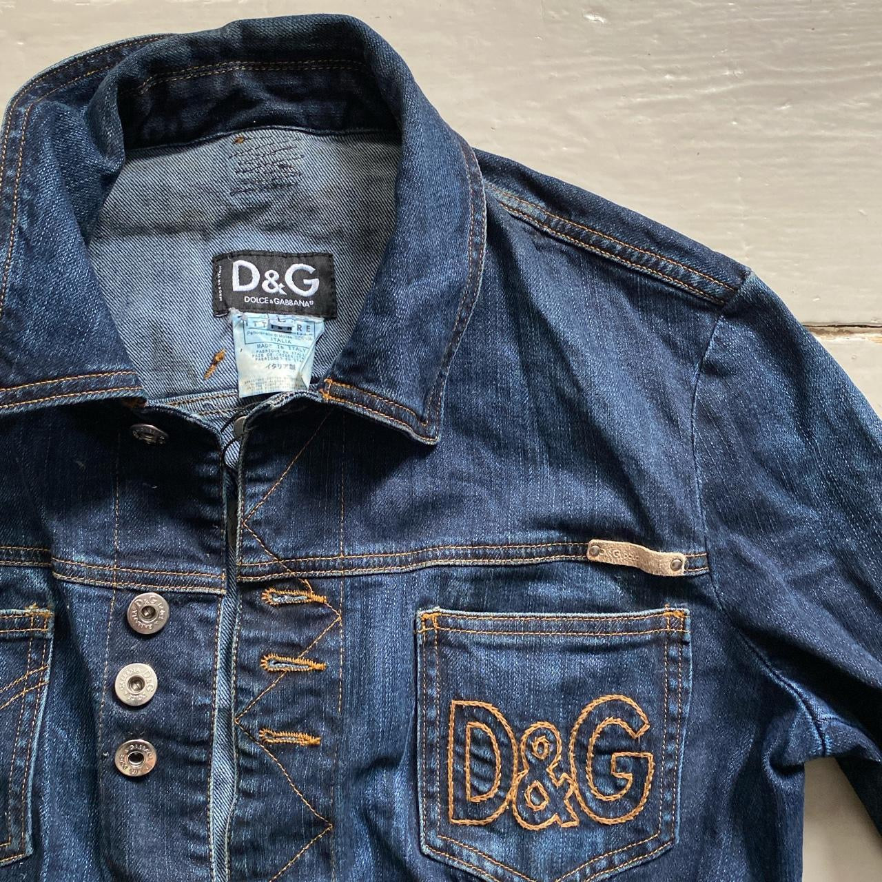 Dolce Gabbana Vintage Denim Jacket (Large Womens)