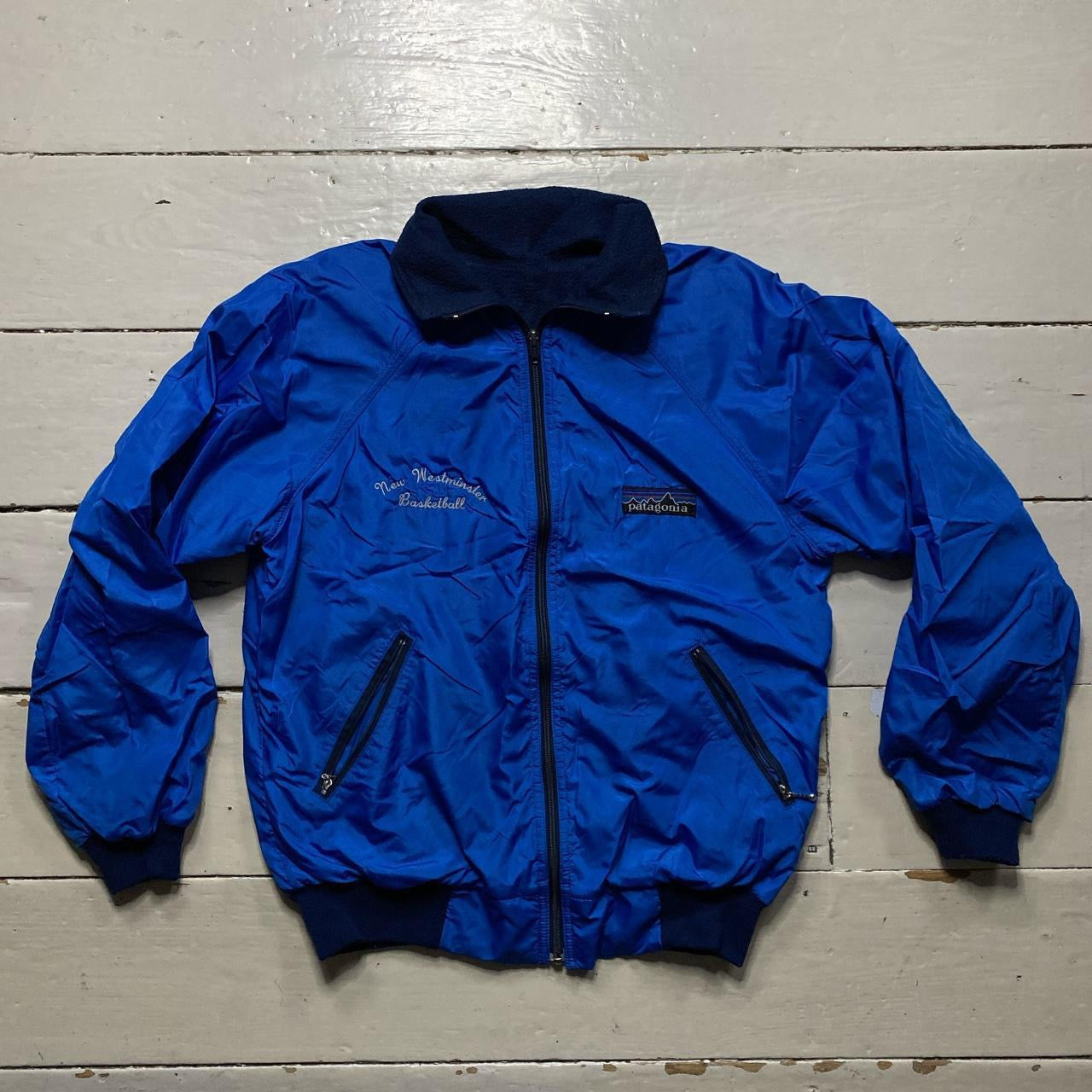 Patagonia Vintage Blue Bomber Jacket (Small)