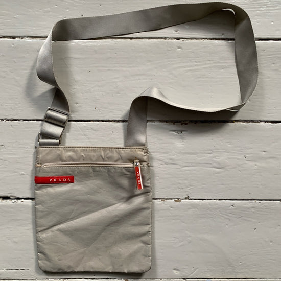 Prada Sport Vintage Cream Pouch Bag
