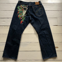 Ed Hardy Vintage Chinese Dragon Lady Jeans (40/32)