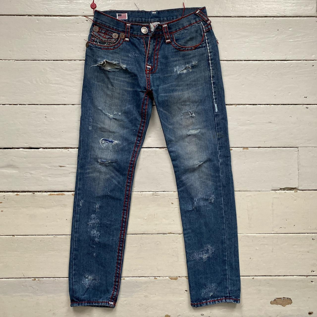 True Religion Billy Super T Red Stitch Jeans (32/33)