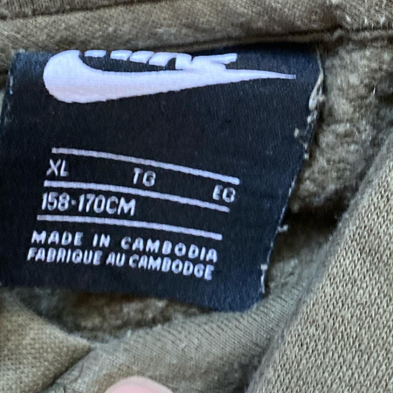 Nike Swoosh Olive Khaki Hoodie (Small)