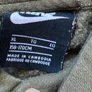 Nike Swoosh Olive Khaki Hoodie (Small)