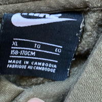 Nike Swoosh Olive Khaki Hoodie (Small)