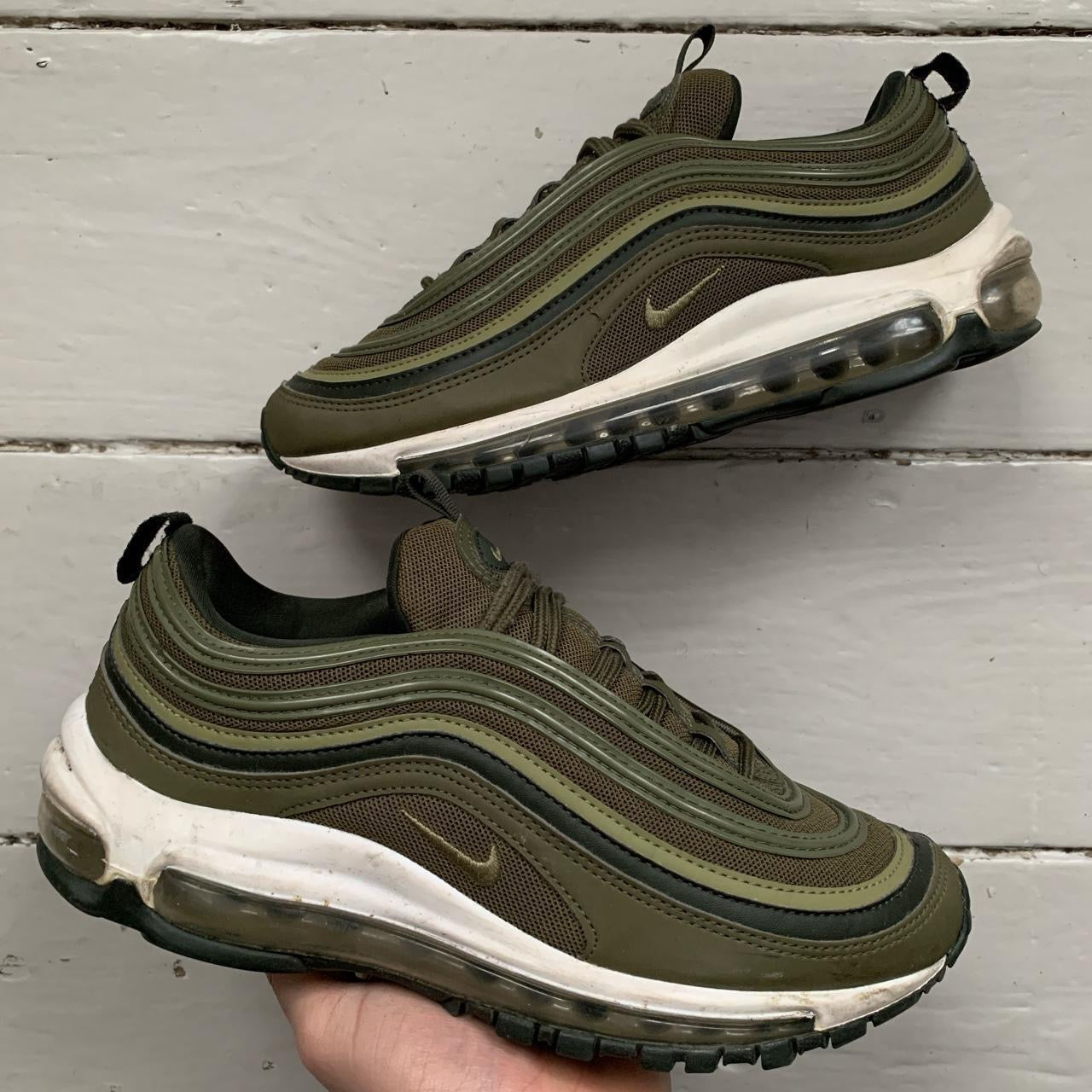 Nike Air Max 97 Khaki Green (UK 5.5)