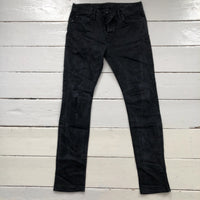 All Saints Black Skinny Cigarette Jeans (33/32)