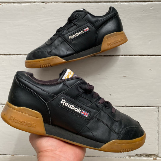 Reebok Classics Gym Black Gum Sole (UK 8)