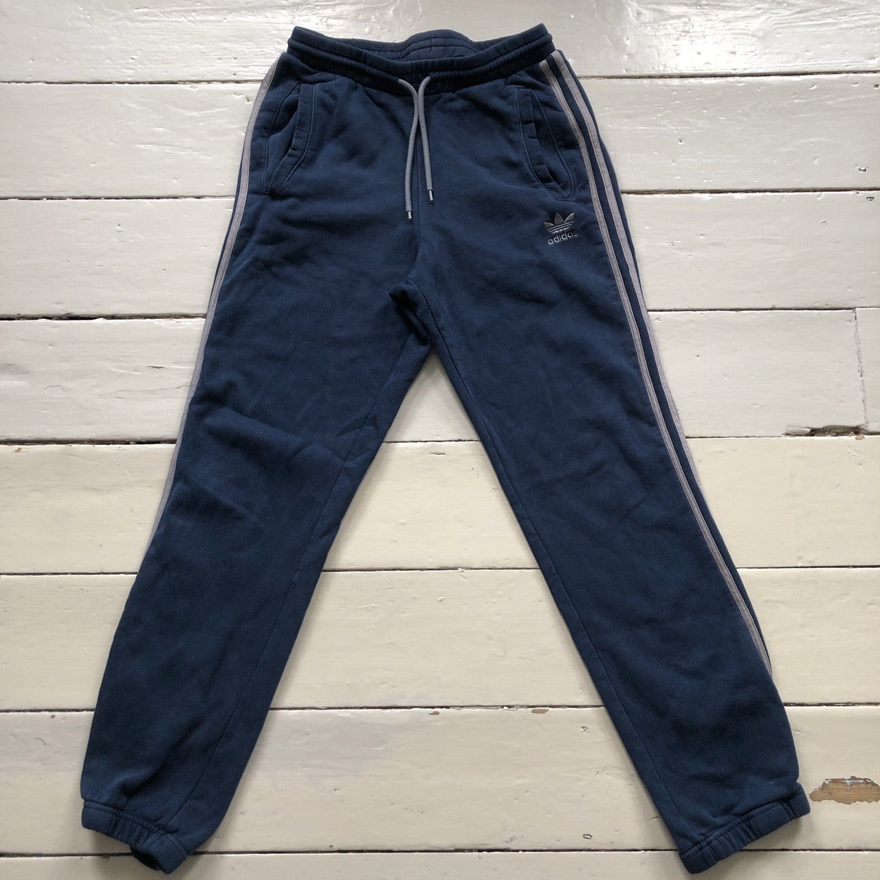 Adidas Originals Navy Joggers (Small)