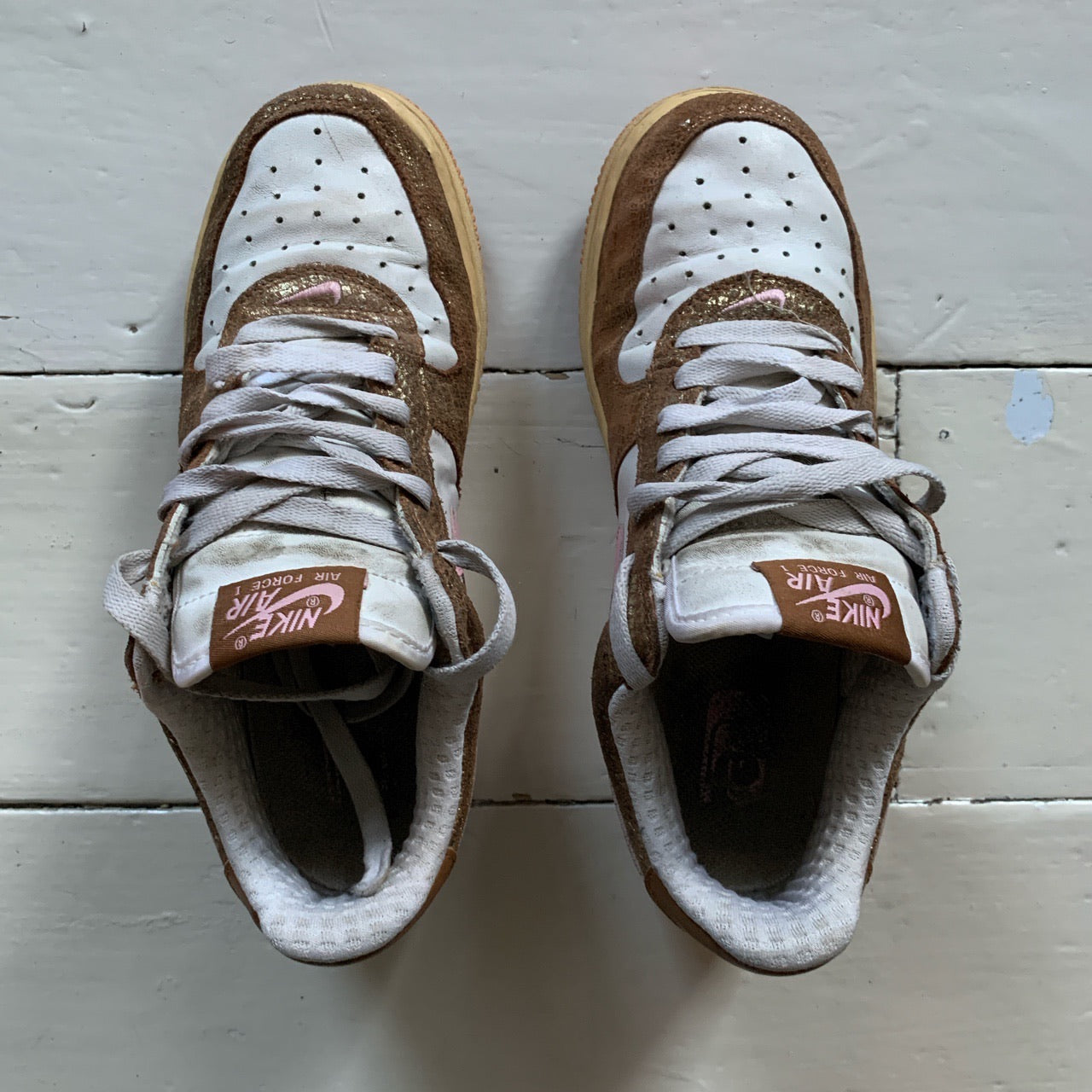 Nike Air Force 1 Pink Snake Vintage (UK 5.5)