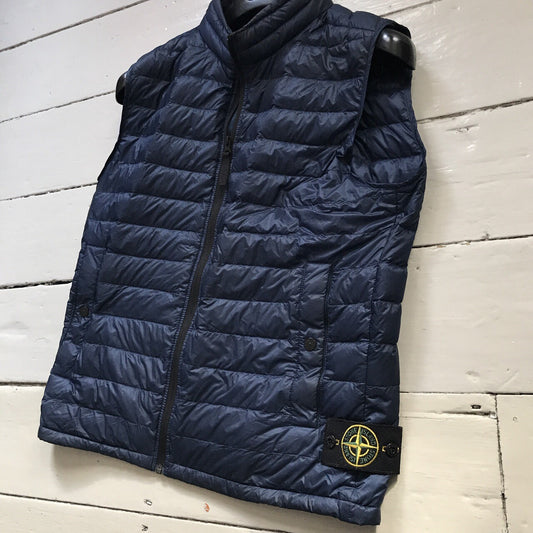 Stone Island Navy Bubble Gilet (Medium)