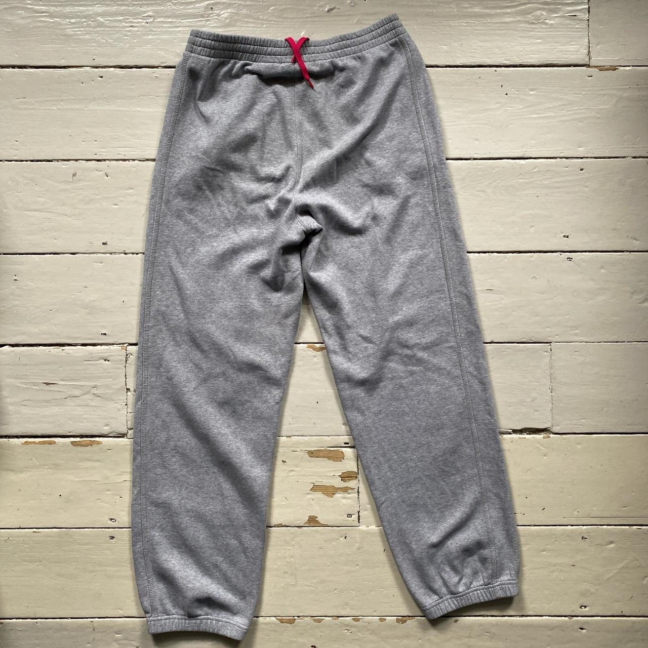 Nike Vintage Pink Swoosh Grey Joggers (Small)