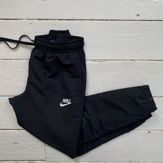 Nike White Swoosh Shell Bottoms (Small)