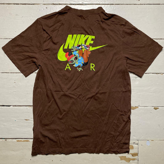 Nike Air Brown Alien Skater T Shirt (Small)