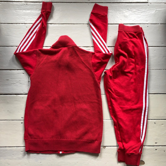 Adidas Originals Red Tracksuit (UK 12/14)