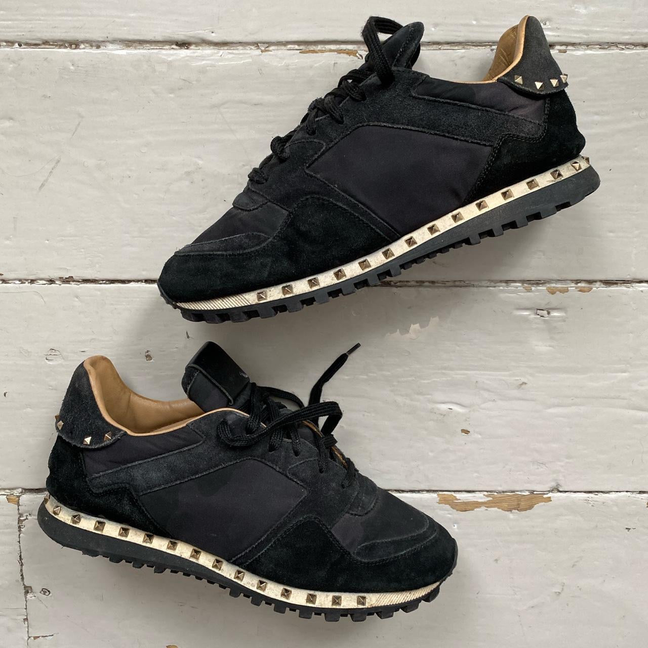 Valentino Rockrunner Black Trainers (UK 7)