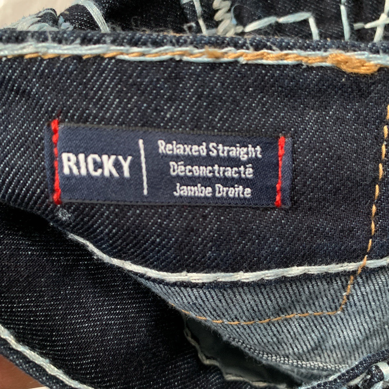 True Religion Ricky Dark Navy Stitch Jeans (32/34)