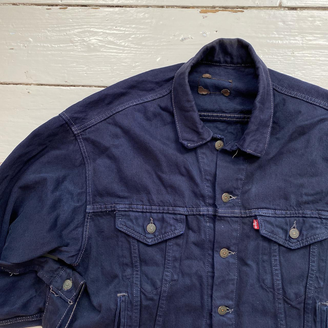 Levis Vintage 70507 Navy Denim Jacket (Large)