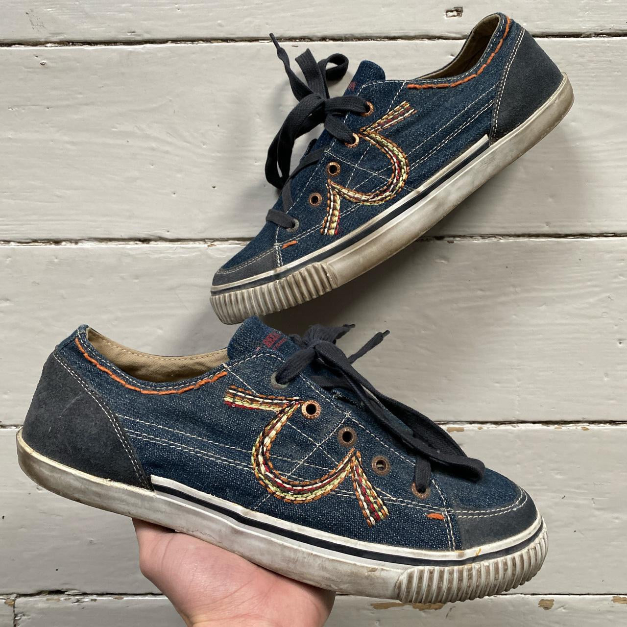 True Religion Stitch Vintage Trainers (UK 10)