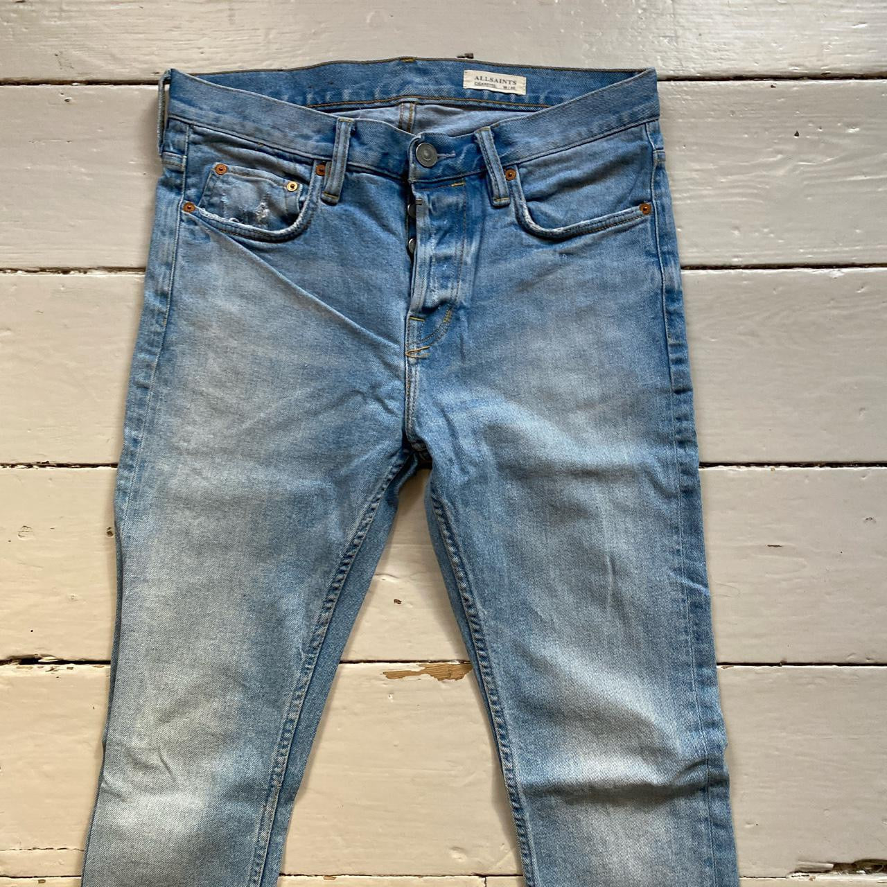 All Saints Light Blue Cigarette Jeans (30/31)