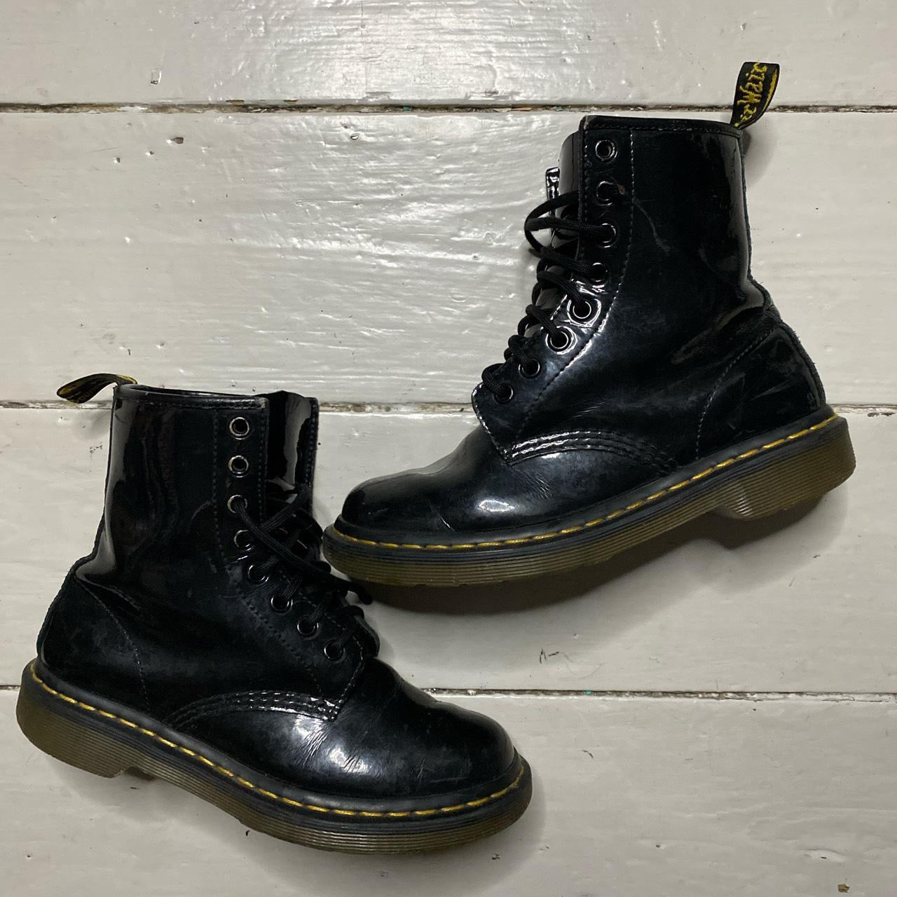 Dr Martens Black Patent Boots (UK 4)