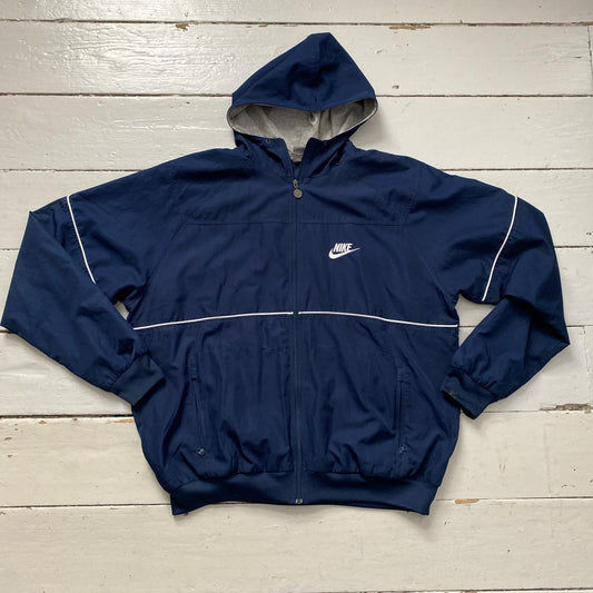 Nike Swoosh Navy Windbreaker (XL)