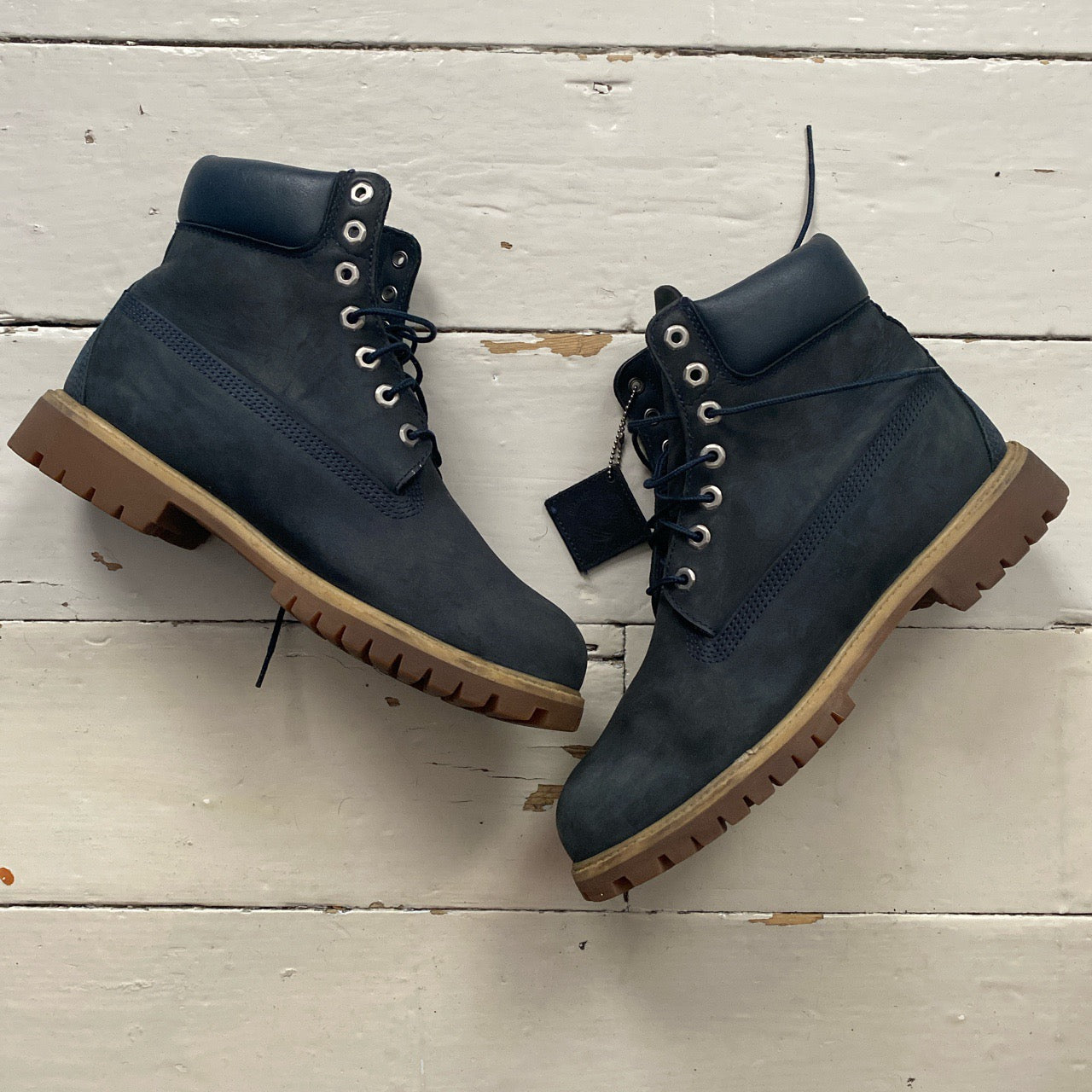 Timberland Navy Boots (UK 10)