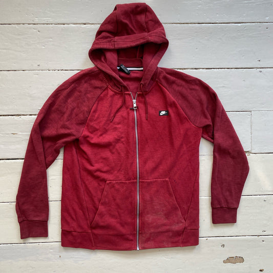 Nike Box Logo Red Hoodie (Medium)