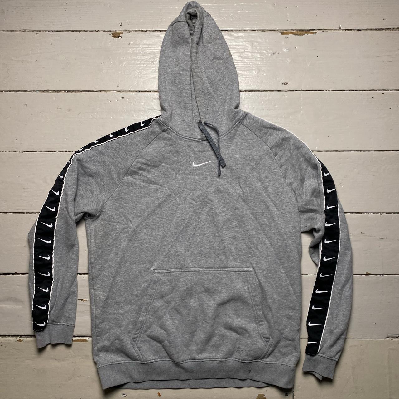 Nike Multi Swoosh Grey Hoodie (Large)