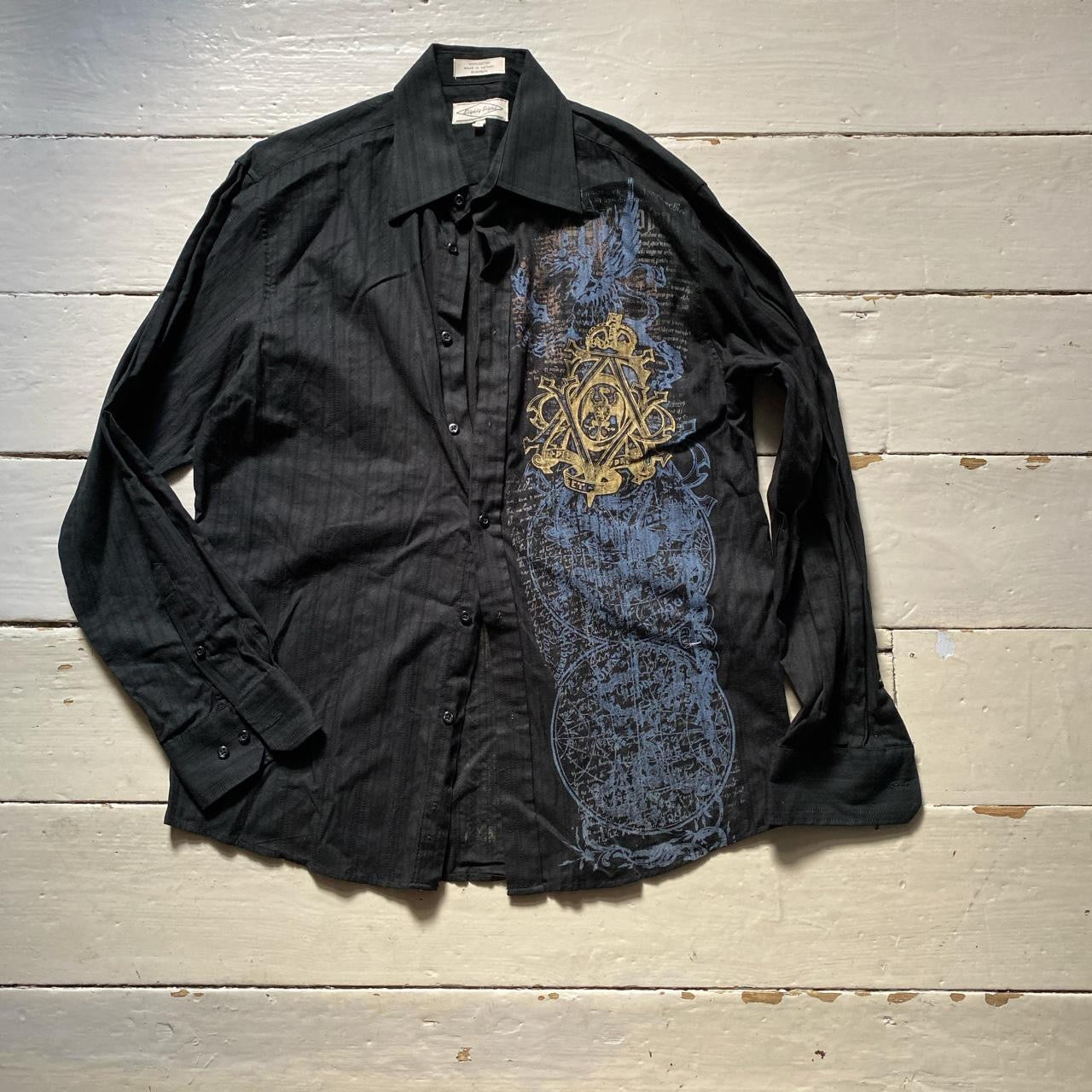 Eighty Eight Black Grunge Shirt (Medium)
