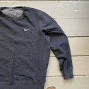Nike Swoosh Grey Sweatshirt (Large)