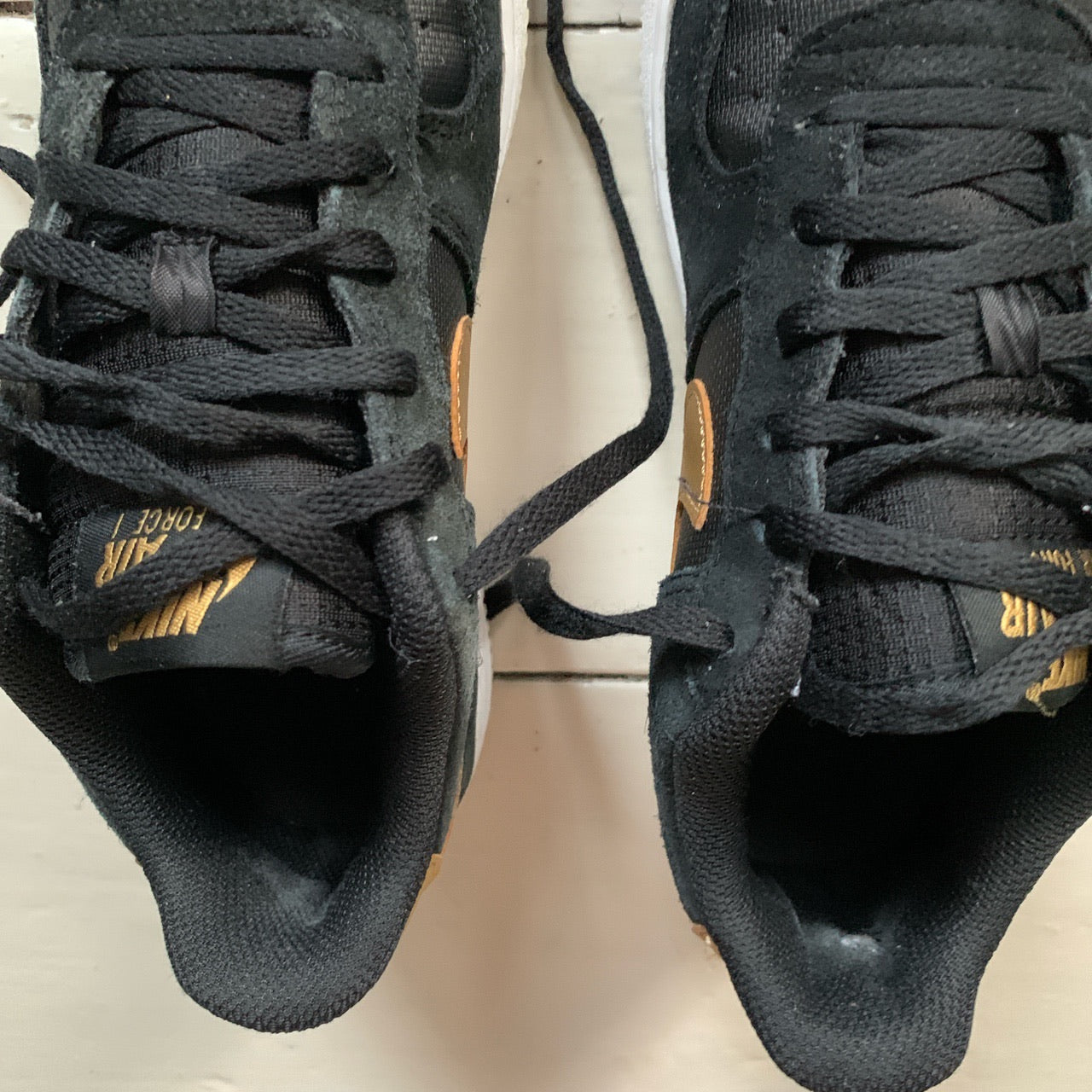 Nike Air Force 1 Black and Gold (UK 5)