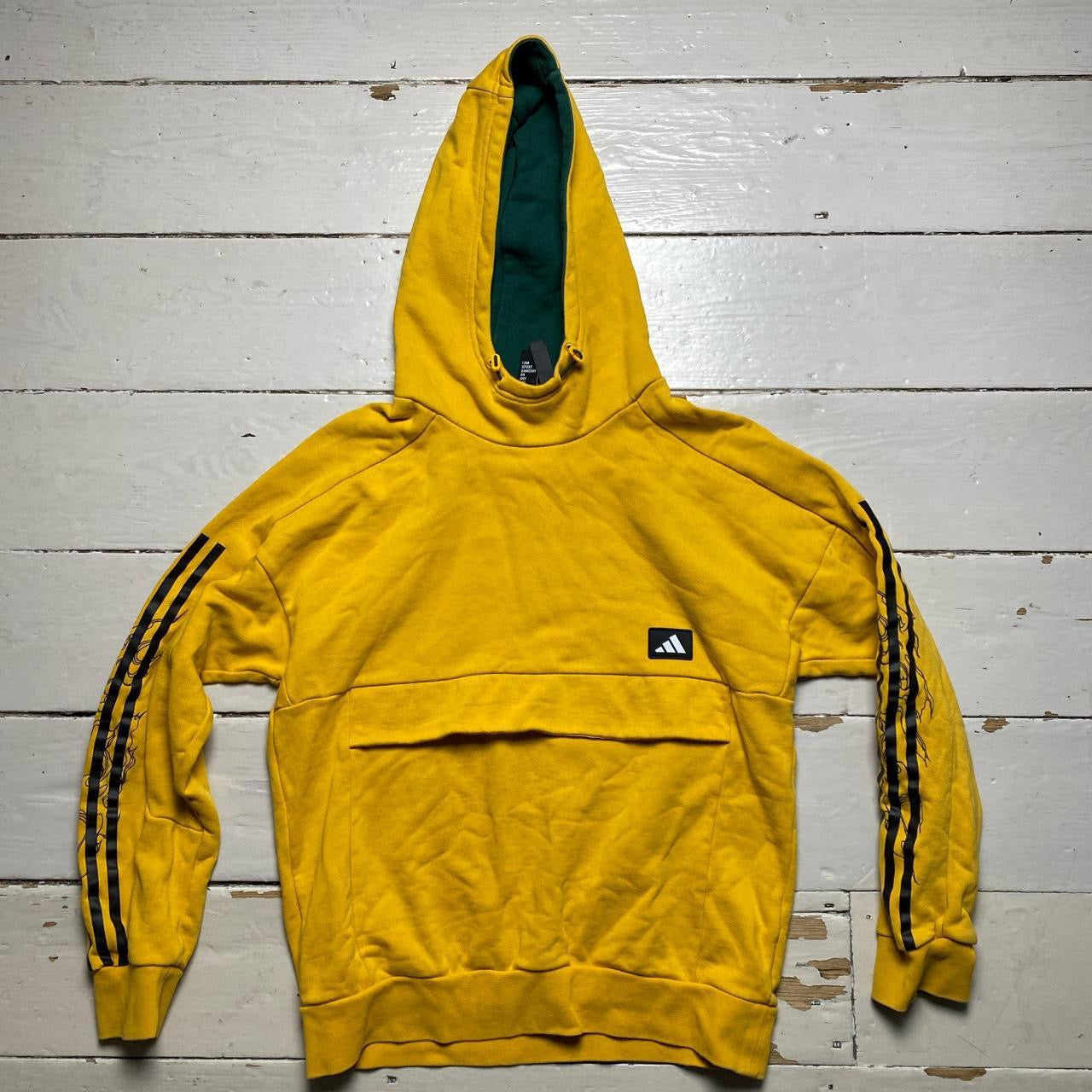 Adidas Yellow Hoodie (Small)