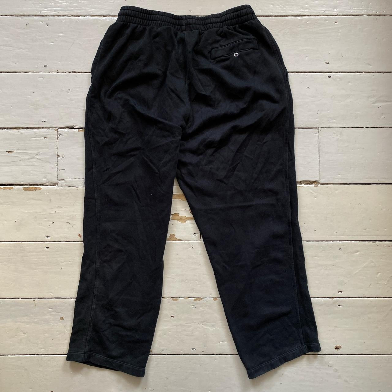 Nike Black and White Joggers (Medium)