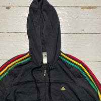 Adidas Rasta 3 Stripe hoodie (UK 8-10 Small)