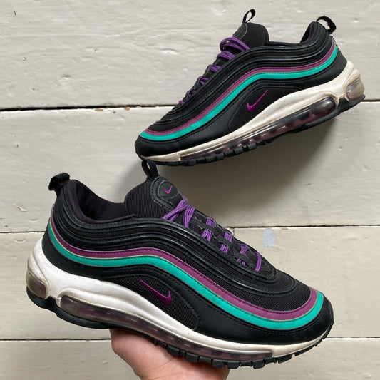 Nike Air Max 97 Black Green Purple (UK 6)