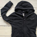 Nike Black Hoodie White Swoosh (Small Womens)