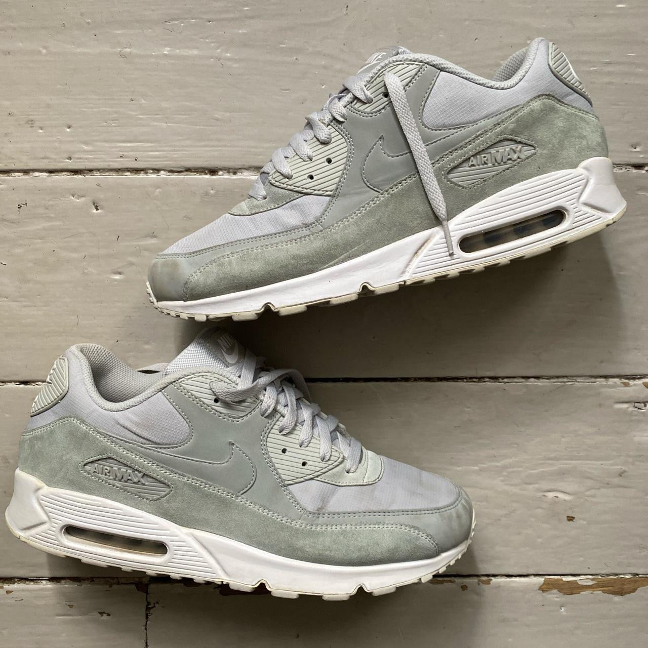 Nike Air Max 90 Grey and White (UK 12)