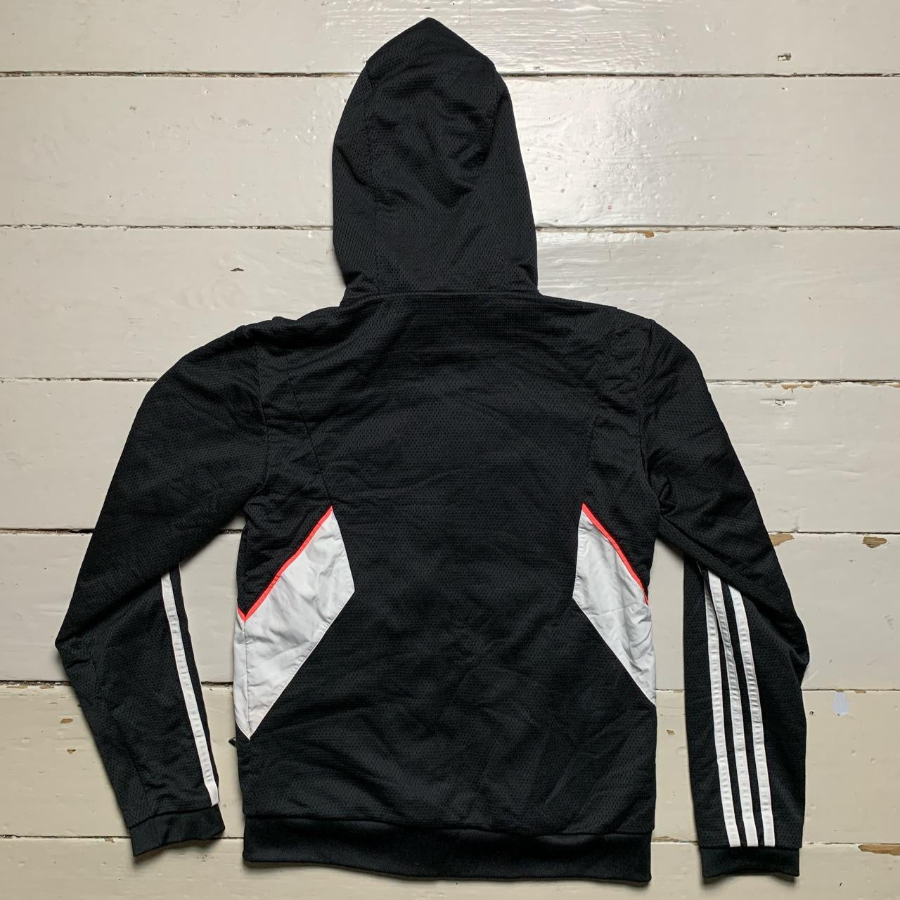 Adidas Black and White Hoodie (XS)