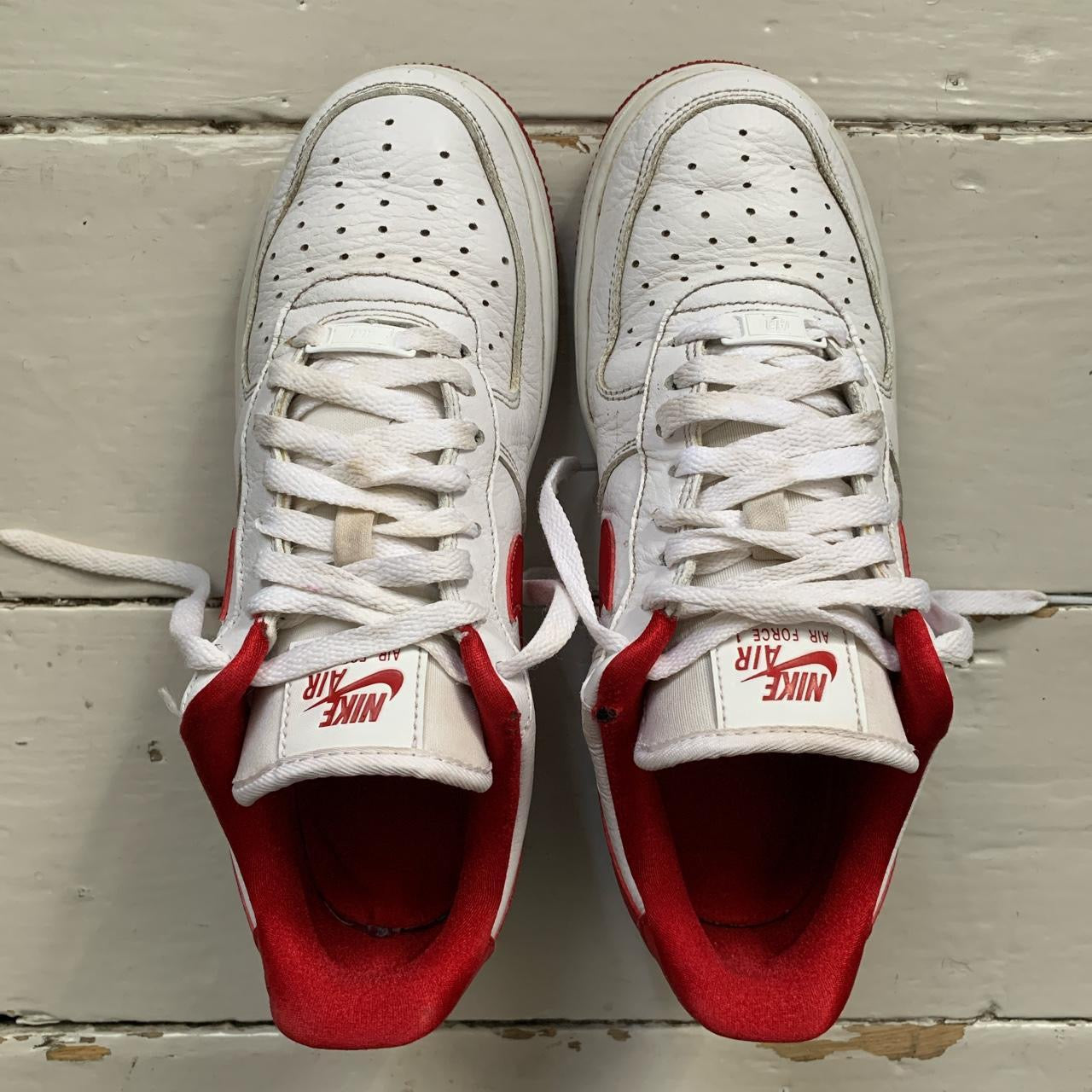 Nike Air Force 1 Red and White (UK 7)