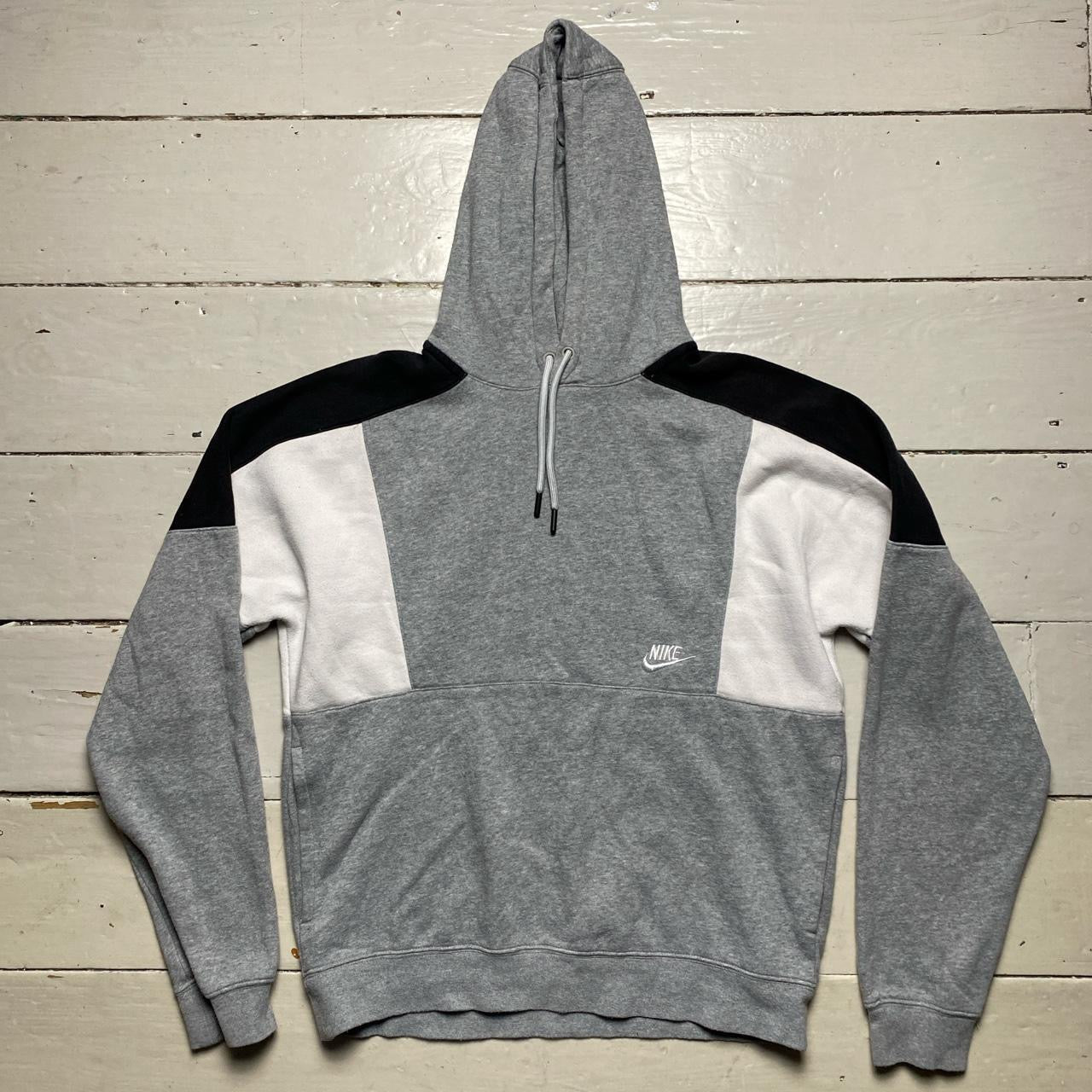 Nike Hoodie Grey and White (Small)