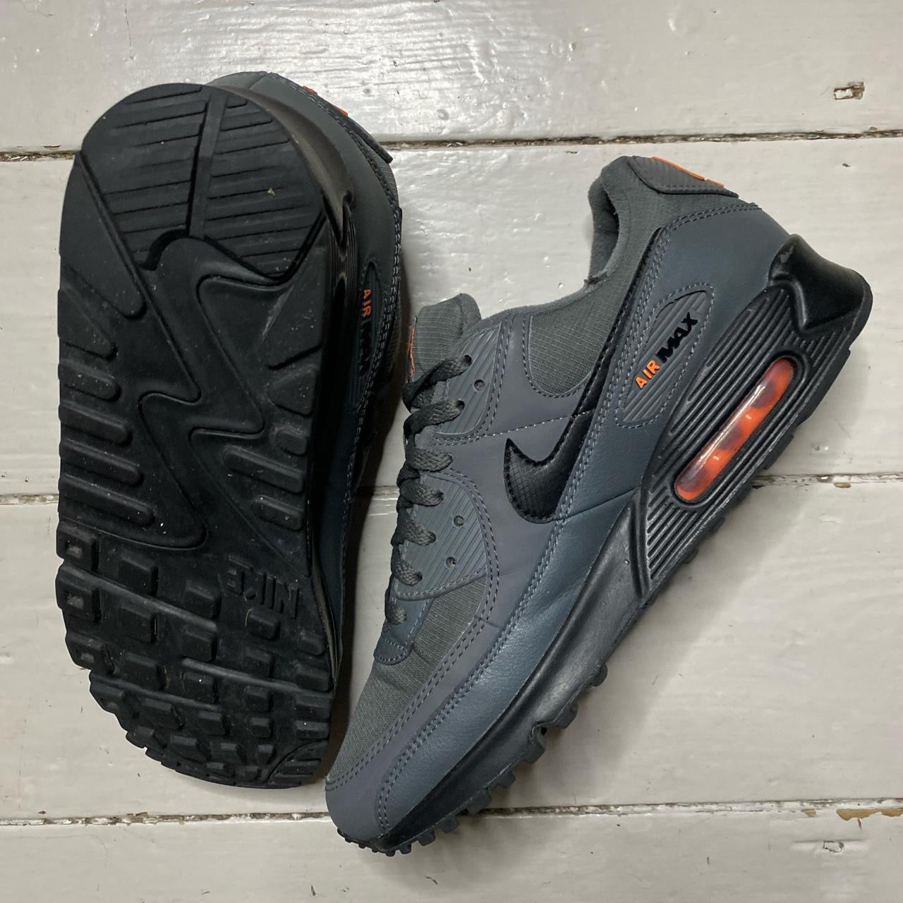 Nike Air Max 90 Grey Orange (UK 10)