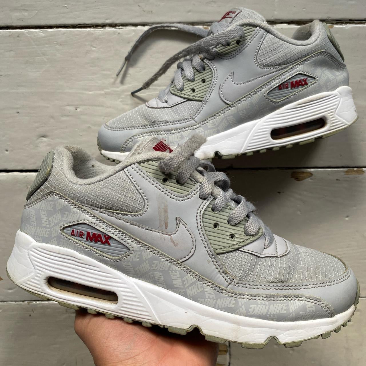 Nike Air Max 90 Grey White (UK 5)