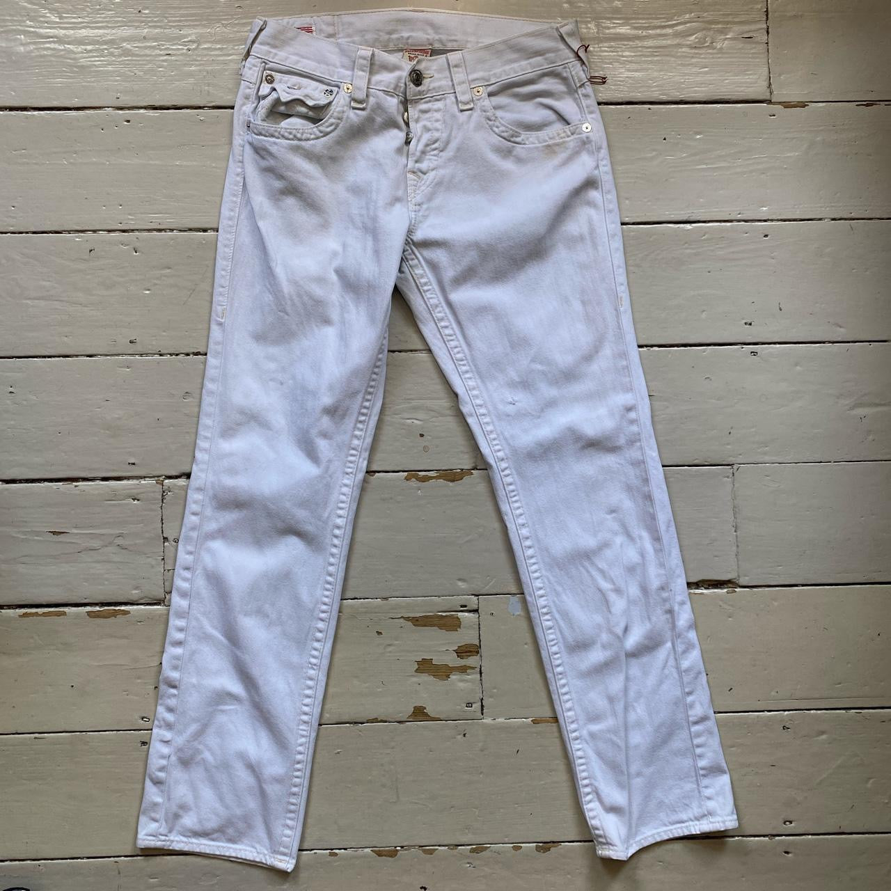 True Religion White Stitch Jeans (32/32)