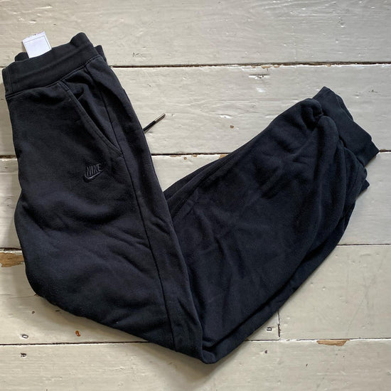 Nike Swoosh Black Joggers (Small)