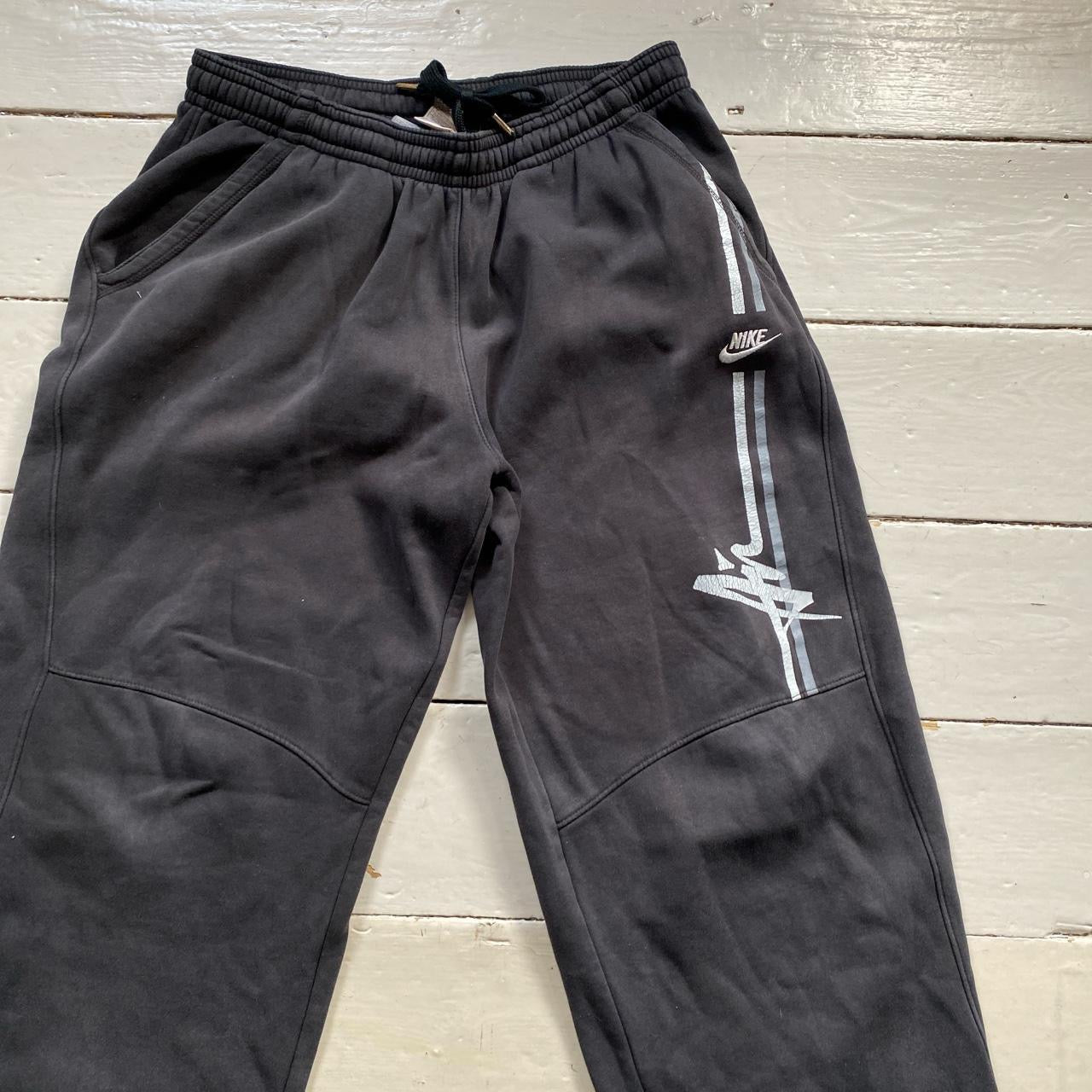 Nike Air Swoosh Vintage Dark Grey Joggers (Large)