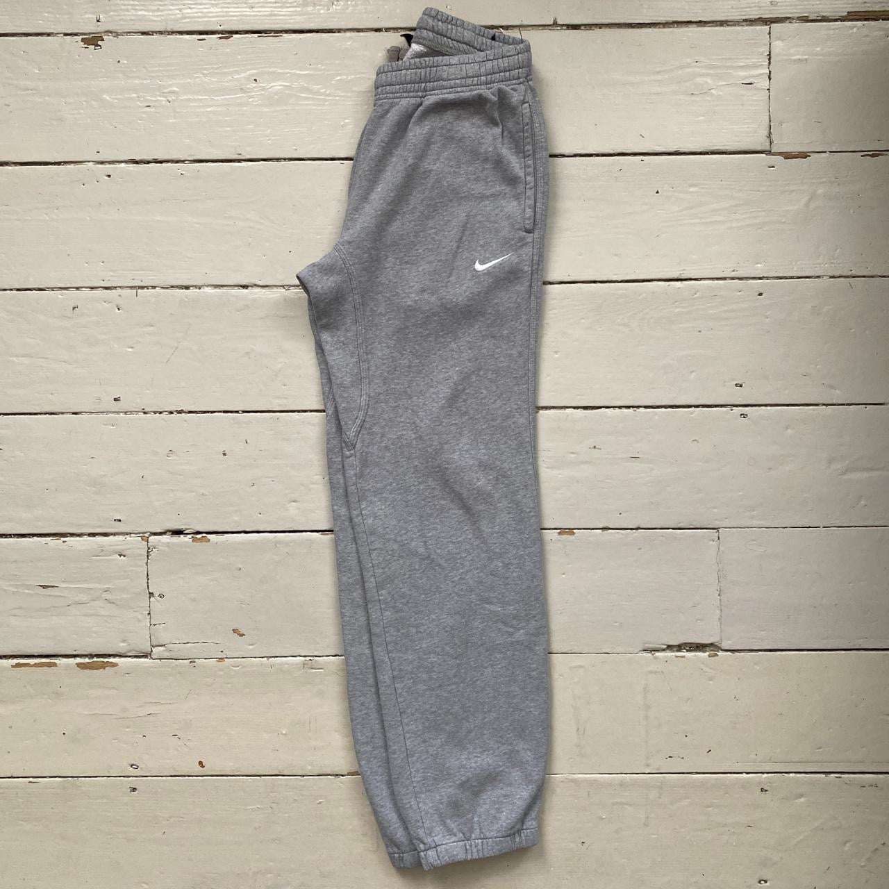 Nike Swoosh Grey Joggers (Small)